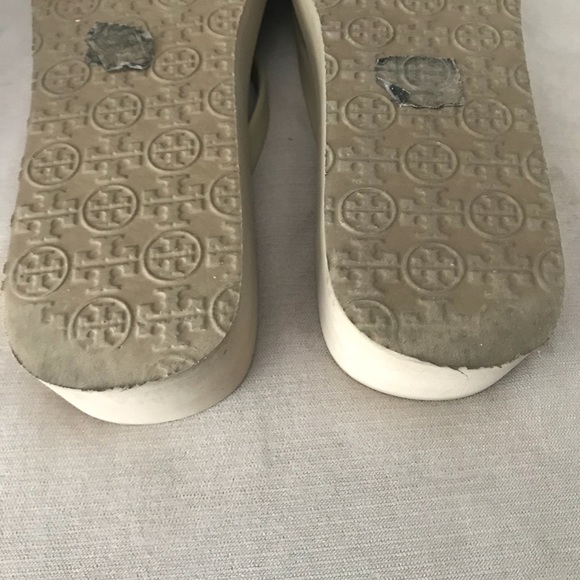 *SOLD*Tory Burch Nude Wedge Flip Flop Size 10 - Picture 6 of 7